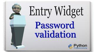 Python Tkinter Entry Widget [Passwort - validation] english #5