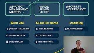 YouTube Channel(s) Introduction | Project Management Excel and Coaching