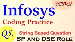Infosys SP and DSE Coding | Infosys Programming Question | Infosys Coding Questions for SP and DSE