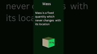 Mass vs Weight #class9science