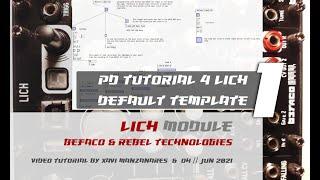 Pd TUTORIAL FOR LICH  // PART1 LICH TEMPLATE