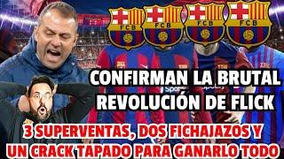 BOMBAZO ¡FLICK ANUNCIA SU BRUTAL REVOLUCIÓN EN EL BARÇA! ¡3 SUPERVENTAS, 2 FICHAJAZOS Y UN TAPADO!