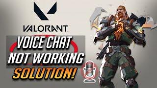 Valorant Voice Chat Not Working FIX - [2024]