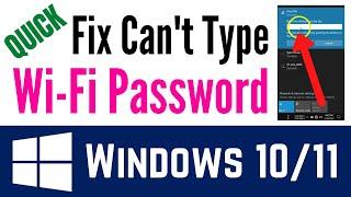 How To Fix Keyboard Not Working When Typing Wi-Fi Or Hotspot Password (QUICK & WORKING)