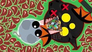 MOUSE KILLS BLACK DRAGON MOPE.IO! POWER OF *HACKS/MODS* BLACK DRAGON CLOAKED MOPE (Mope.io Gameplay)