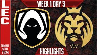 TH vs MDK Highlights | LEC W1D3 Summer 2024 | Team Heretics vs Mad Lions KOI Week 1 Day 3