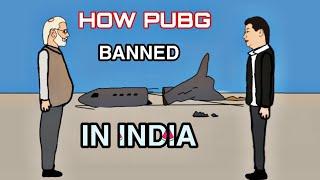 HOW PUBG BANNED IN INDIA | TRIBUTE TO PUBG BAN | funny animated video | modi vs china