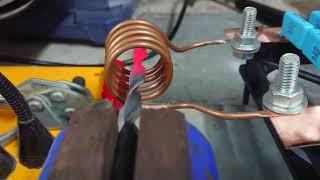 DIY induction heater forge from cheap mini welder