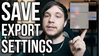 Save EXPORT Settings in Final Cut Pro X (Tutorial)