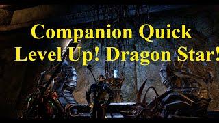 ESO Companion Quick Level Up with Double XP Dragonstar Arena