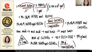 STOICHIOMETRY | AQUEOUS SOLUTIONS - REAL LIFE PROBLEM | CHEMISTRY | CHEMICAL ENGINEERING