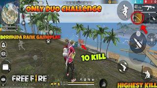 ONLY DUO CHALLENGE BUT BERMUDA MAP NEW CHANGES AND OP GAMEPLAY || HIGHEST 10 KILLM1014+AK47 ||