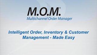 Multichannel Order Manager V9 - Overview Demo