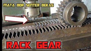 CARA MEMBUAT RACK GEAR PAKAI MESIN MILING /HOW TO MAKE RACK GEAR