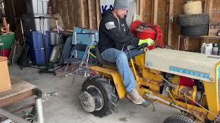 Cub Cadet 122 blowing snow … until it clogged and broke! Ugh!  #cubcadet #snowthrower