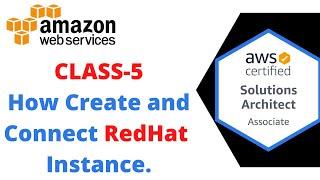 How to create Redhat EC2 instance ? Connect aws linux instance step by step guide | AWS_Training