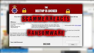 SCAMMER REACTS TO RANSOMWARE [Dextop Locker test] (Tech Support Scams - "Adroit Rescue")