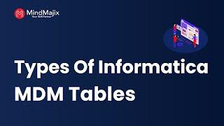 Informatica MDM Tables | Base Object Table | Staging | Raw | Landing | MDM Tutorial | MindMajix