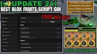 [UPDATE 24] Blox Fruits Script GUI Pastebin | DRAGON FRUIT AUTO RAID AUTO FARM LEVEL *NO KEY*