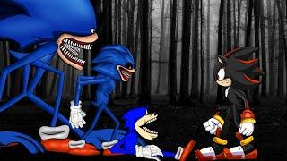 Shin Sonic Tapes vs Shadow the Hedgehog. Drawing Cartoon Animation. PART 1.