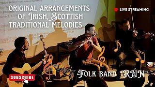 Irish, Scottish Music Instrumental. Acoustic Traditional Celtic: Bagpipe, Mandolin, Violin, Fiddle.