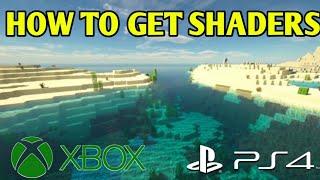 HOW TO GET SHADERS ON MINECRAFT PS5/XBOX/PS4