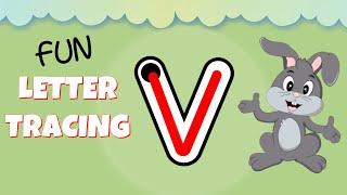 How to Write the Lowercase Letter v - Lowercase Alphabet for Kids