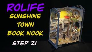 Rolife Sunshine Town Book Nook Build-Step 21