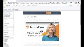 Tensorflow 2 0 - Getting started. 1st of many tutorials