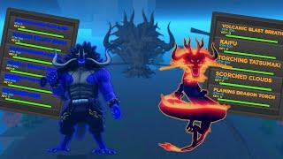 Becoming Fire Dragon Kaido In A One Piece Game | Roblox