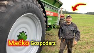 Czy ZETOR da radę z rozrzutnikiem Bergmann 2140?70 ha w jednym kawałku u Maćko Gospodarz [Korbanek]