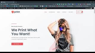 How to create Print website design || WordPress || Shakil khan