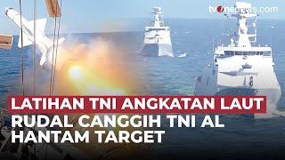 Detik-Detik Penembakan Rudal Canggih Milik TNI AL Berhasil Hancurkan Target | OneNews Update