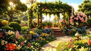 Flower Garden Background Video Effects HD | Free Cartoon Animated Background Animation