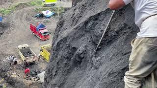 Amazing mining‼️Watch closely as they dig into the cliffs