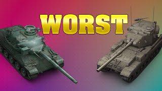 TOP 5 WORST TIER 10 IN WOT BLITZ