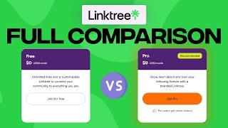 Linktree Free VS Linktree Pro (2024) Full Comparison