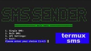 SMS Termux script App with API