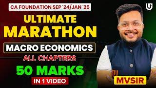 Macro Economics Marathon | ALL Chapters | Chp 6 to 10 | CA Foundation Sep 24/Jan 25 |CA Mohnish Vora