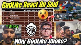 GODLIKE REACT ON SOUL  Bad Performance  BGMS Day7 Standings | Comback 