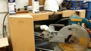 Chop Saw Dust Collection with a Clearvue Cyclone