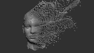 Splatter shatter effect in zbrush 2021 in 1 minute