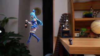 KonoSuba!- Aqua’s Classic Fall Moment in Stop Motion