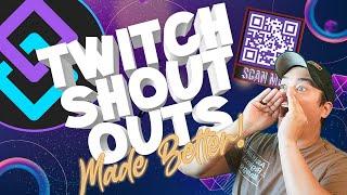 Make an IMPACT with Twitch Shoutouts using QR Codes & Streamer.bot