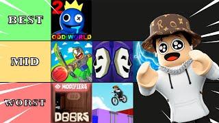 RANKING THE BEST GAMES ON ROBLOX (Tier List)