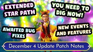 DISNEY Dreamlight Valley December 4 Update Patch Notes BLEW MY MIND! Epic Features Announced!