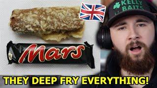 American Reacts to 10 WEIRDEST Things You Can Buy at a Chip Shop!!