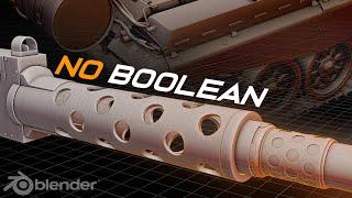 How to Cut Holes with WITHOUT BOOLEAN | Blender Hard Surface Modeling Tutorial (Arijan)
