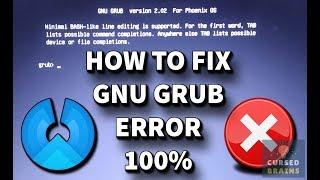 How To Fix GNU Grub Error | Minimal Bash Like Line |  Phoenix OS Booting Black Screen Error [Solved]