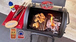 Crispy Smoked Chicken Wings on the $75.00 Chargriller Charcoal Grill! / Chargriller Patio Pro!